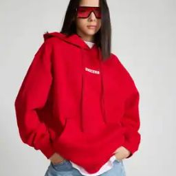 Women Regular Fit Hoodie with Brand Print-picture-13