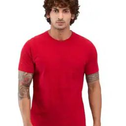 Men Round-Neck T-Shirt with Short Sleeves-image-63