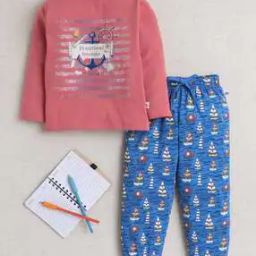 Boys Printed Pants & T-Shirt Set -3