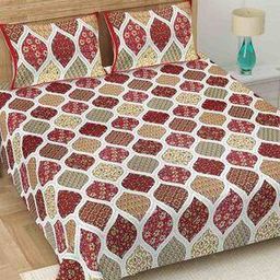 Cotton Bedsheet With 2 Pillow Covers -47