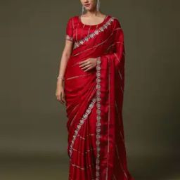 Women Embellished Saree with Scallop-Border-image-57