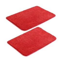 Set of 2 1800 GSM Antiskid Bath Mats 19" x 13"-25