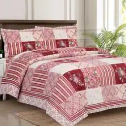 140 TC Printed Double Bedsheet with Pillow Covers -image-57