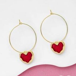 Women The Heartfelt Embrace Hoop Earrings-image-35