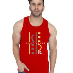 Men Typographic Print Sleeveless Vest-image-22