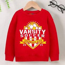 Boys Round-Toe Regular Fit Sweatshirt-16