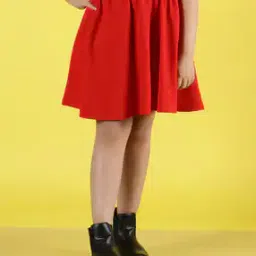 Flared Skirt with Elasticated Waist-image-15