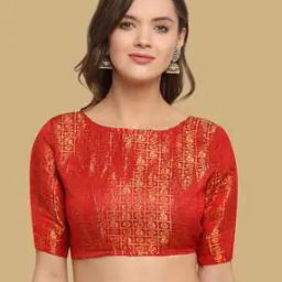 Women Embellished Back Open Blouse -image-87