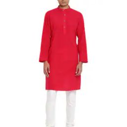 Striped Band-Collar Shirt Kurta-image-25