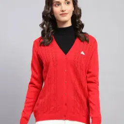 monte carlo Women Self-Design Cardigan with Button-Closure-picture-13