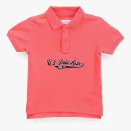 Boys Logo Print Regular Fit Polo T-Shirt-image-37