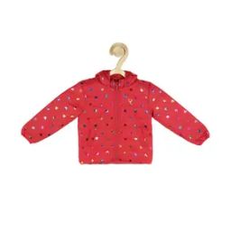 Micro Print Hooded Jacket-image-16