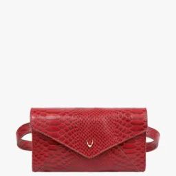 Croc-Embossed Waist Bag with Detachable Belt-image-57