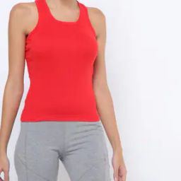 Ribbed Racerback Tank Top-image-2