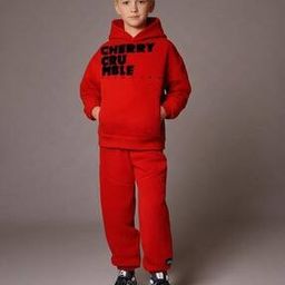 cherry crumble by nitt hyman Hooded Typographic Printed 2-Piece Set-picture-26
