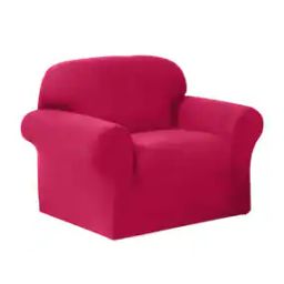 Velvet Single Seater Sofa Cover-image-60