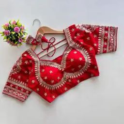 Women Embroidered Back-Open Blouse-image-61
