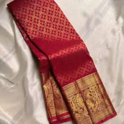 Women Silk Saree with Contrast Border -image-25