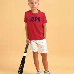 Boys Printed Crew-Neck Regular Fit T-Shirt-image-23