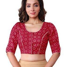 Women Floral Print Round-Neck Blouse-image-17