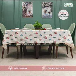 Floral Print 6-Seater Table Cover-49