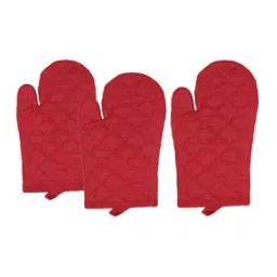 Set of 3 Quilted Cotton Gloves-44