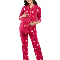 Heart Pattern Nightwear Set-image-53