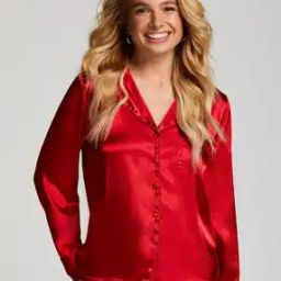 Satin Long-Sleeved Jacket-image-99