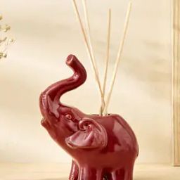 Garnet Serene Ceramic Elephant Reed Diffuser Jar-15