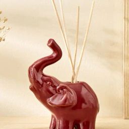 home centre Garnet Serene Ceramic Elephant Reed Diffuser Jar image 1