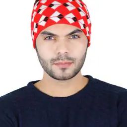 Geometric Print Head Wrap Cap-18