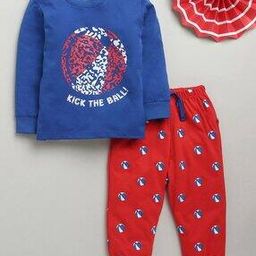 Boys Graphic Lounge Pants & T-shirt Set-34