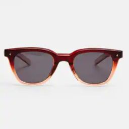 Men Cat-Eye Sunglasses with Gradient Olive Frame and Grey Tint Lenses-image-87