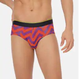 Geometric Print Briefs with Elasticated Waist-picture-25