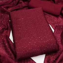 Women Self-design Unstitched Dress Material-image-36