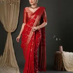 Women Georgette Traditional Saree    -image-60