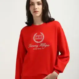tommy hilfiger  Women Regular Fit Cotton Sweatshirt-picture-6