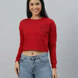 Women Typographic Print Regular Fit Sweatshirt-picture-30