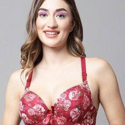 Floral Print T-Shirt Bra-picture-44