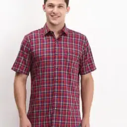 Men Checked Slim Fit Shirt with Patch Pocket-image-51
