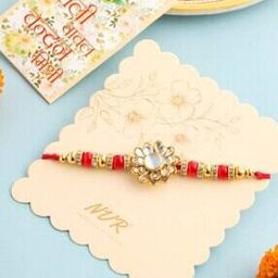 Men Set of 2 Beaded Tie-Up & Lumba Rakhis-image-60