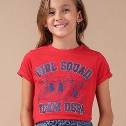 Girls Graphic Print Regular Fit Round-Neck T-Shirt-picture-30