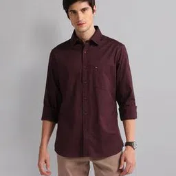 ad by arvind Men Slim Fit Shirt with Full Sleeves-picture-9