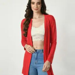 Women Front-Open Shrug with Full Sleeves-2
