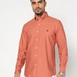 Regular Fit Shirt with Button-Down Collar-image-30