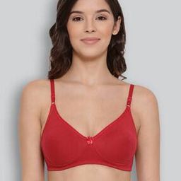 Cotton Seamless Moulded T-Shirt Bra with Adjustable Strap-image-47