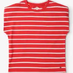 Girls Striped Regular Fit T-Shirt-picture-11