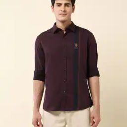 Men Striped Tailored Fit Cotton Shirt-image-18