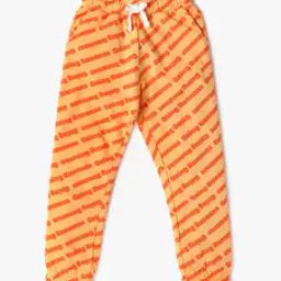 Boys Typographic Print Relaxed Fit Joggers-picture-17