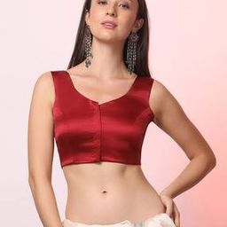 Women Front-Open Blouse with Tie-Up-3